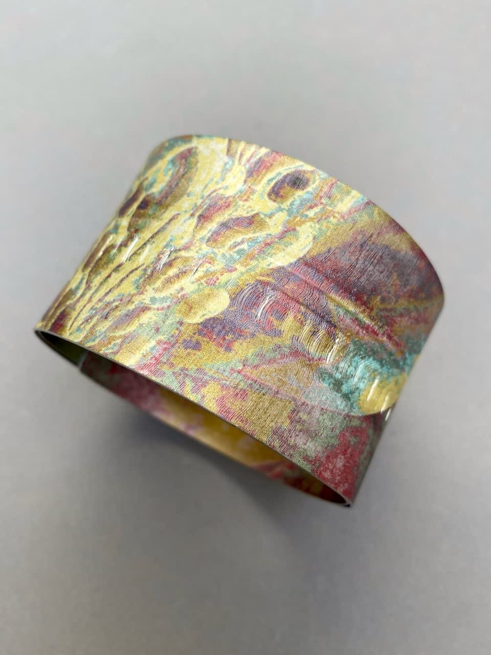 Jane Adam, Ochre Spiral Bangle, 2024