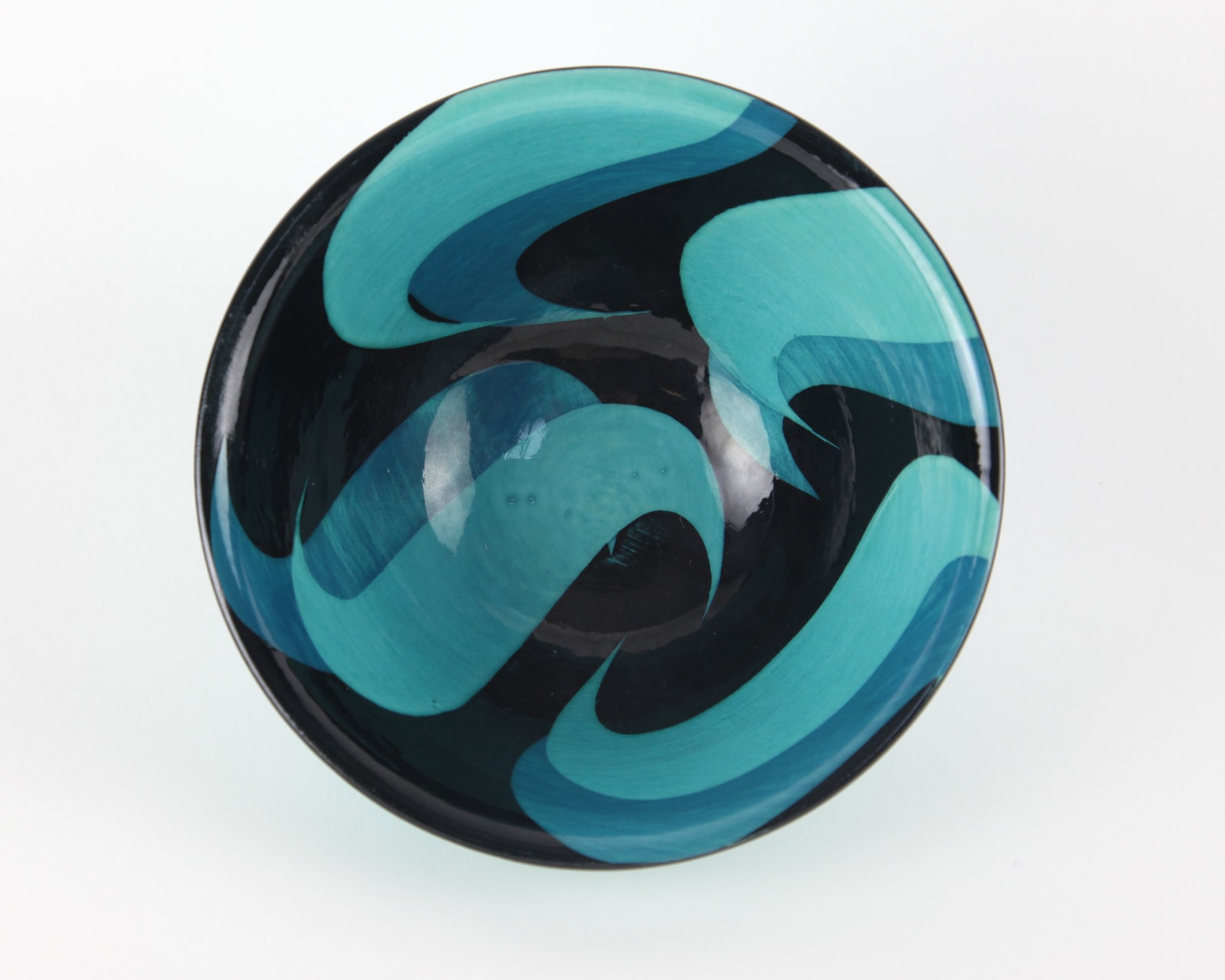 Jane Cox, Large Dec Aq Cereal Bowl (Aquitaine Decorated Turquoise, 2 of 2), 2021