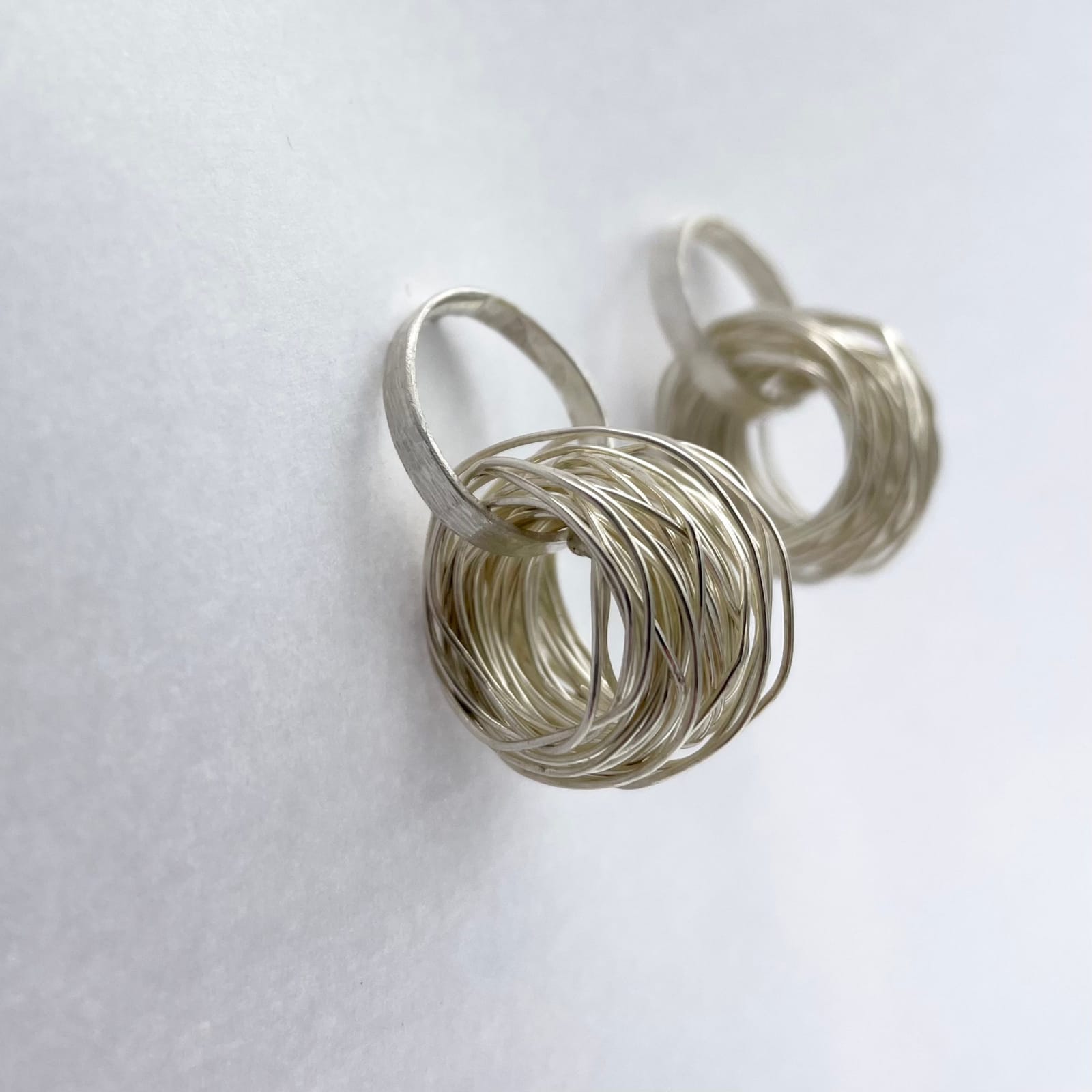 Disa Allsopp, Sterling Silver Small Spaghetti Earrings, 2024