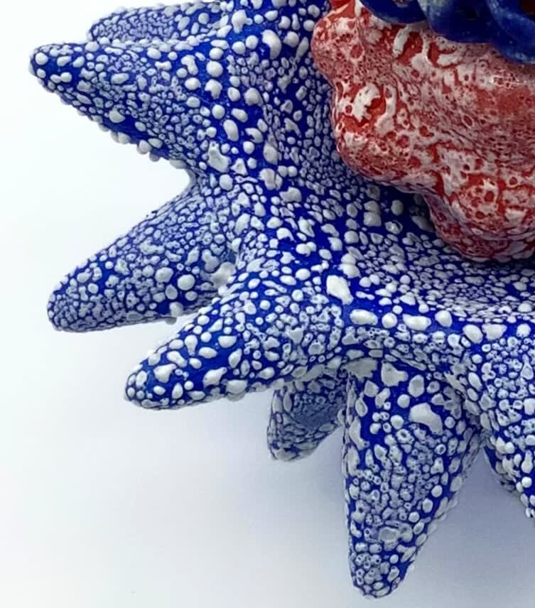 Tessa Eastman, Miniature Cloud Bundle in Pollinating Creature Blue Red, 2024