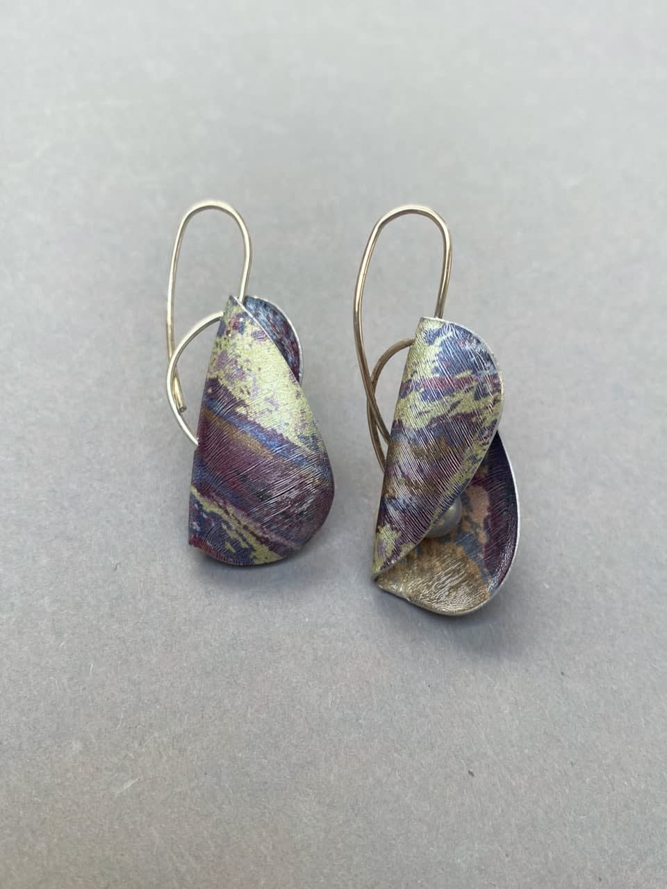 Jane Adam, Purple Small Pod Earrings, 2024