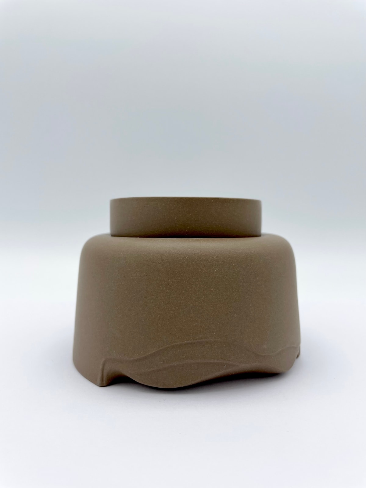 Eva Radulova, Porcelain Sugar Bowl (Brown), 2024 Contemporary Applied
