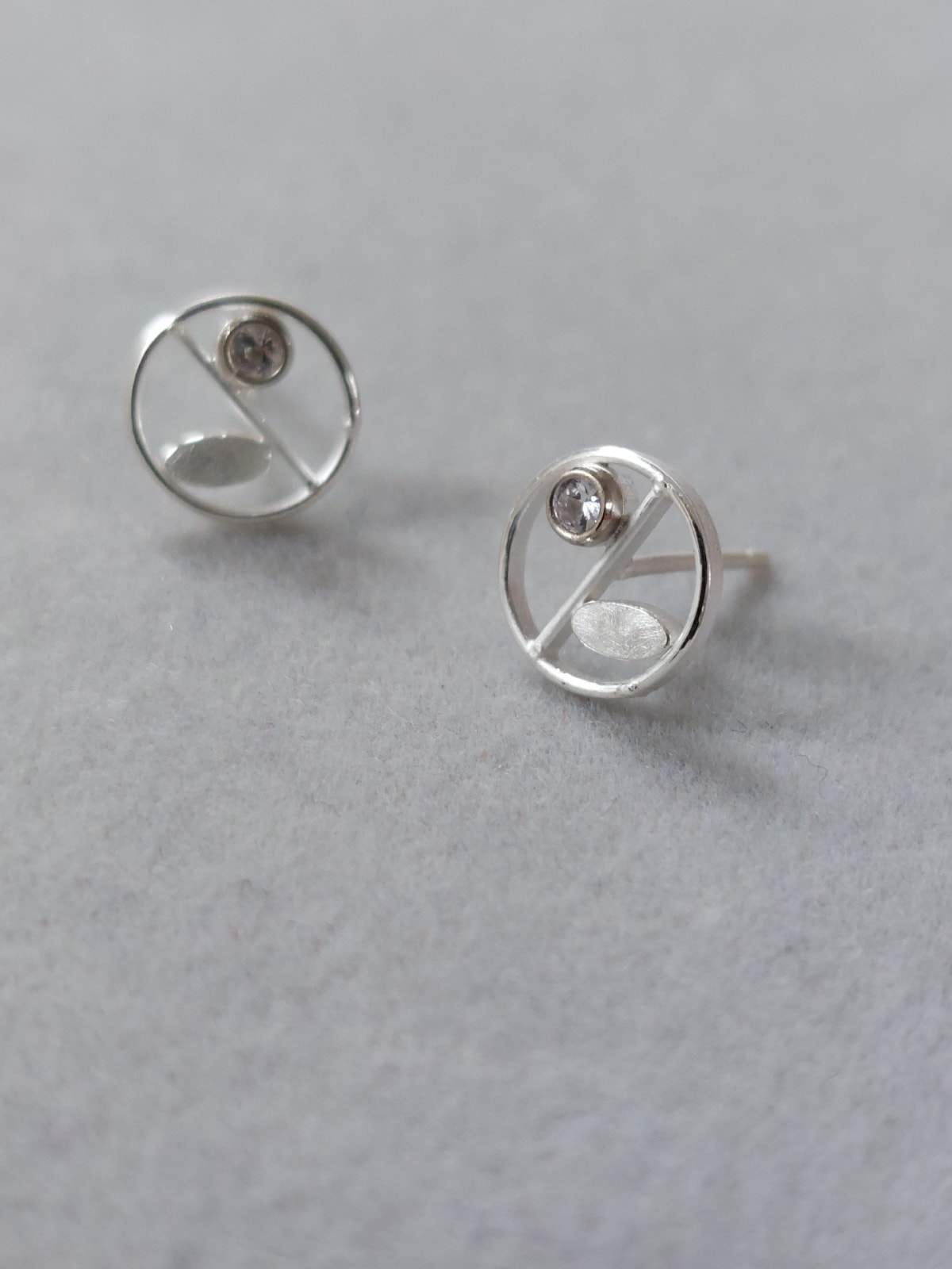 Emily Collins, Forest Floor Flame Earstuds, 2024