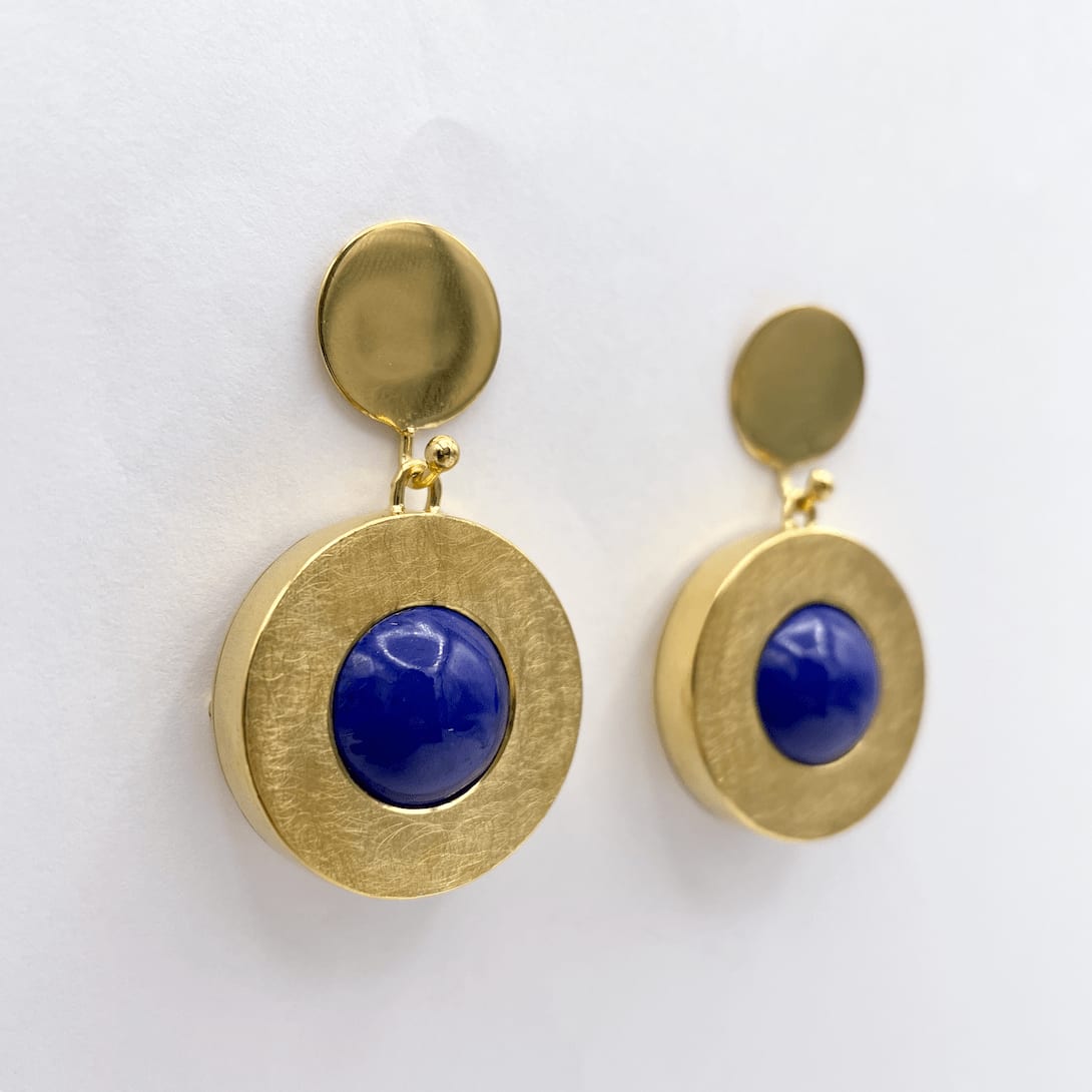 Mara Irsara, Peeping Eyes Earrings - Blue, 2023