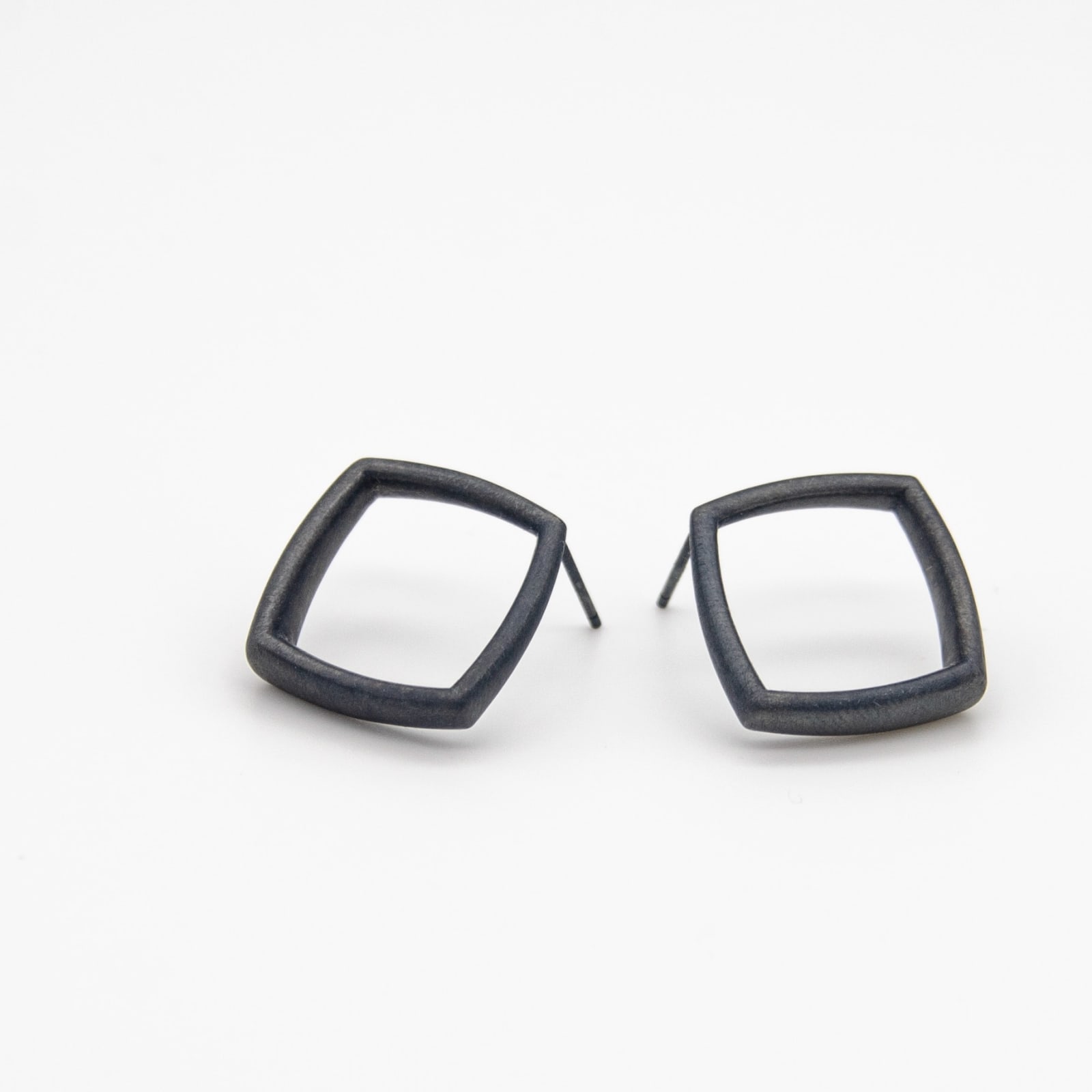 Sheng Zhang, ‘Curved Curves’ Framed Rhombus Earrings, 2023
