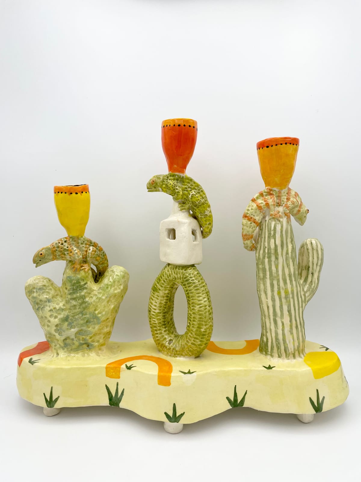 Laurance Simon, Karma Chameleon Candelabra, 2023