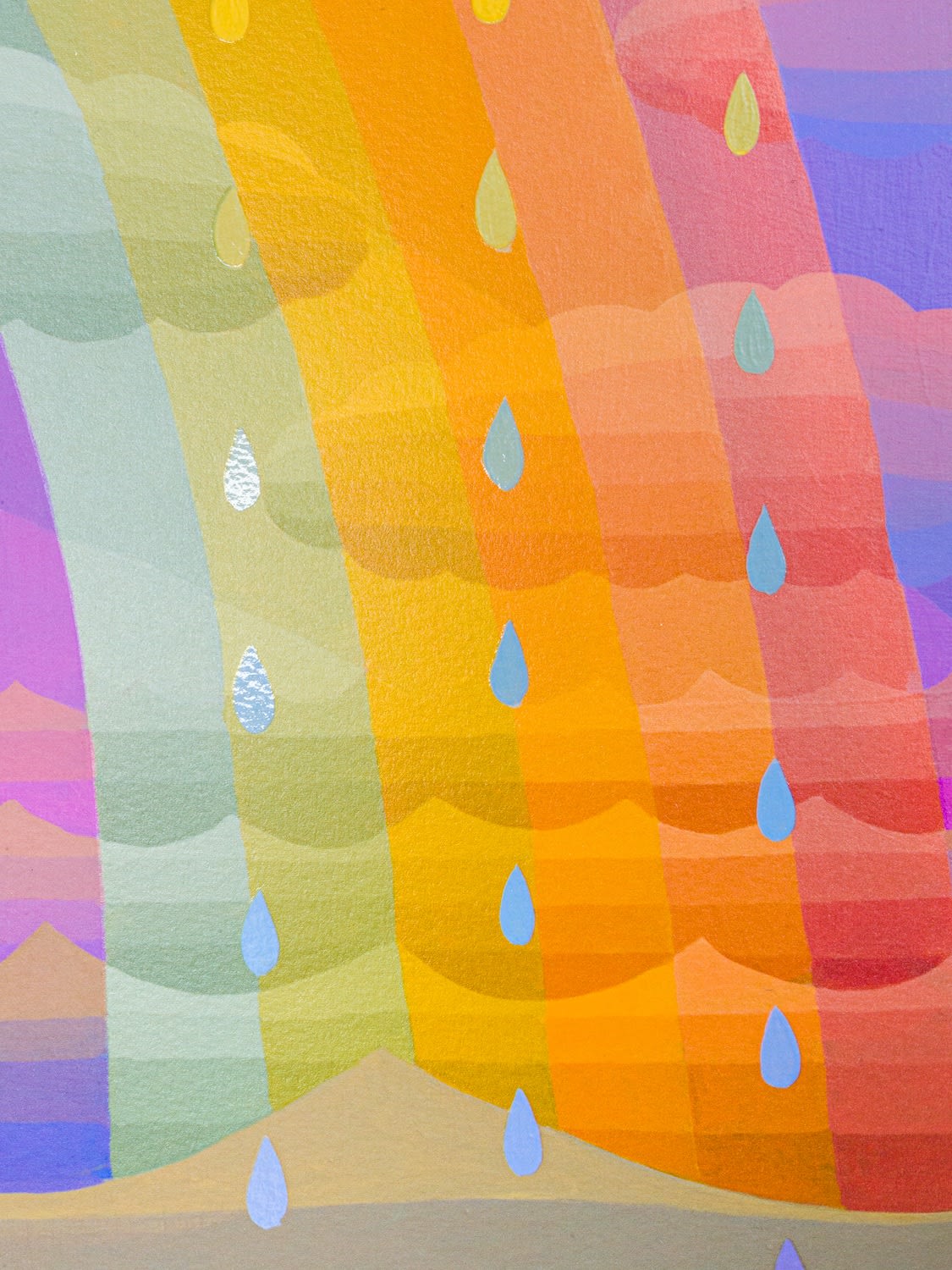 Amy Lincoln, Rainbow with Rain Clouds, 2022
