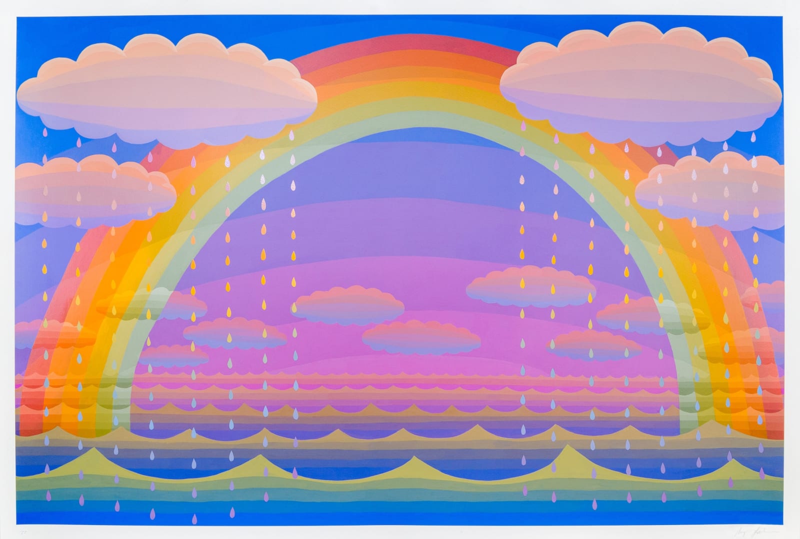 Amy Lincoln, Rainbow with Rain Clouds, 2022