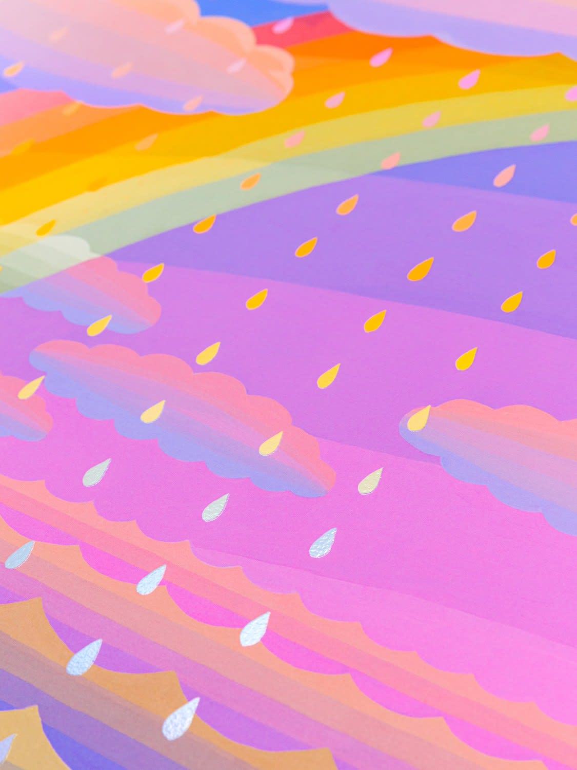 Amy Lincoln, Rainbow with Rain Clouds, 2022