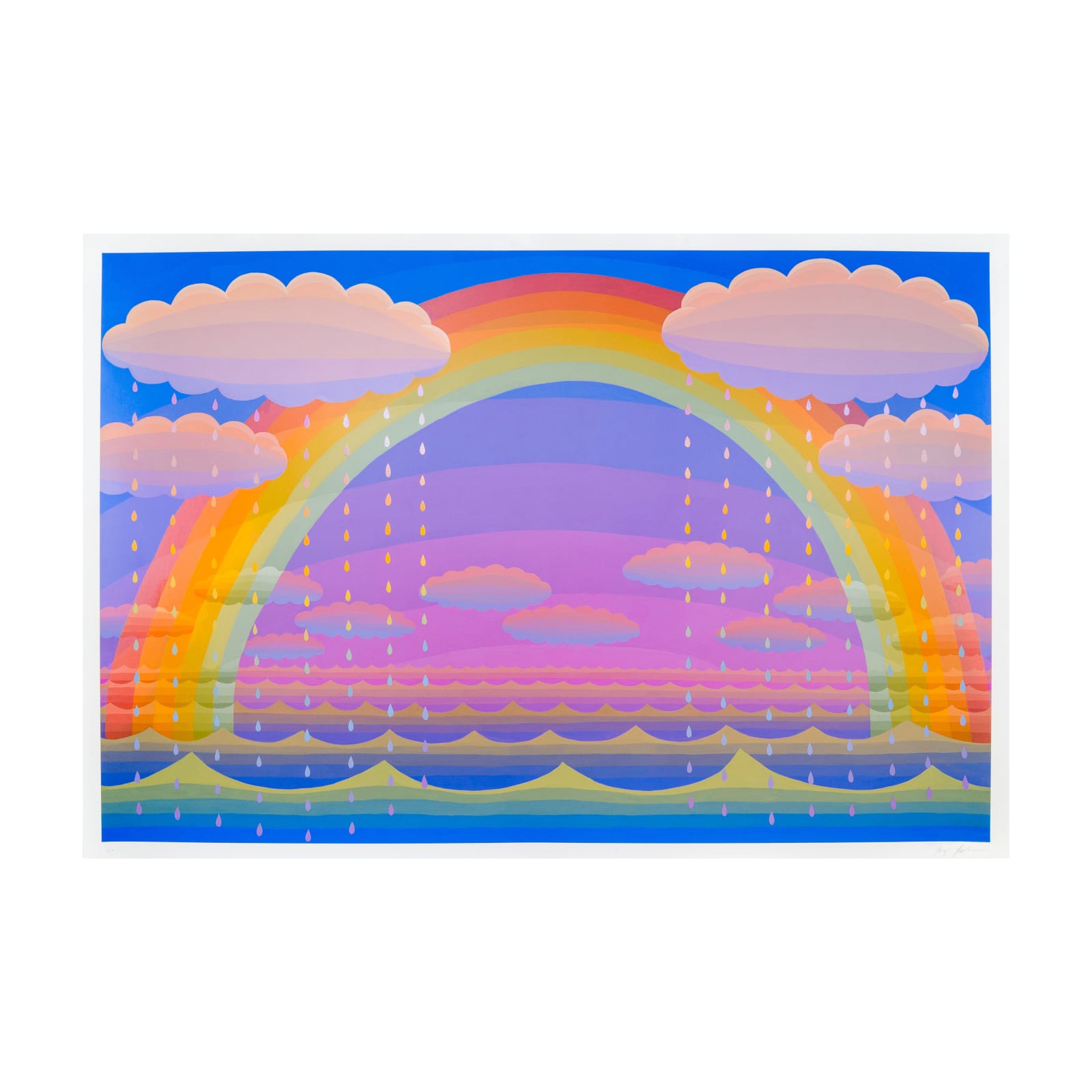 Amy Lincoln, Rainbow with Rain Clouds, 2022