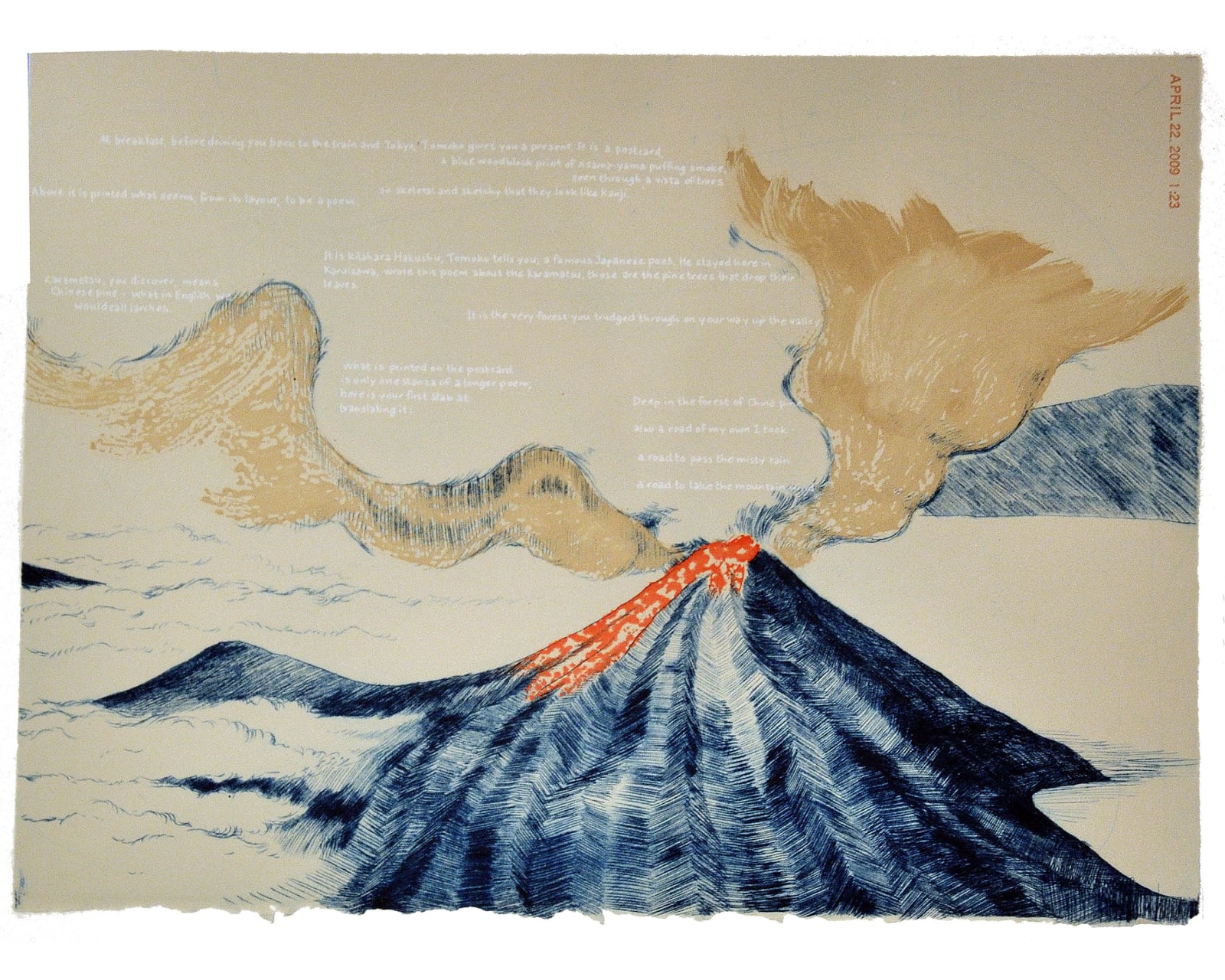 Serena Perrone, A Volcano Pilgrim in Exchange for Fire, 2010