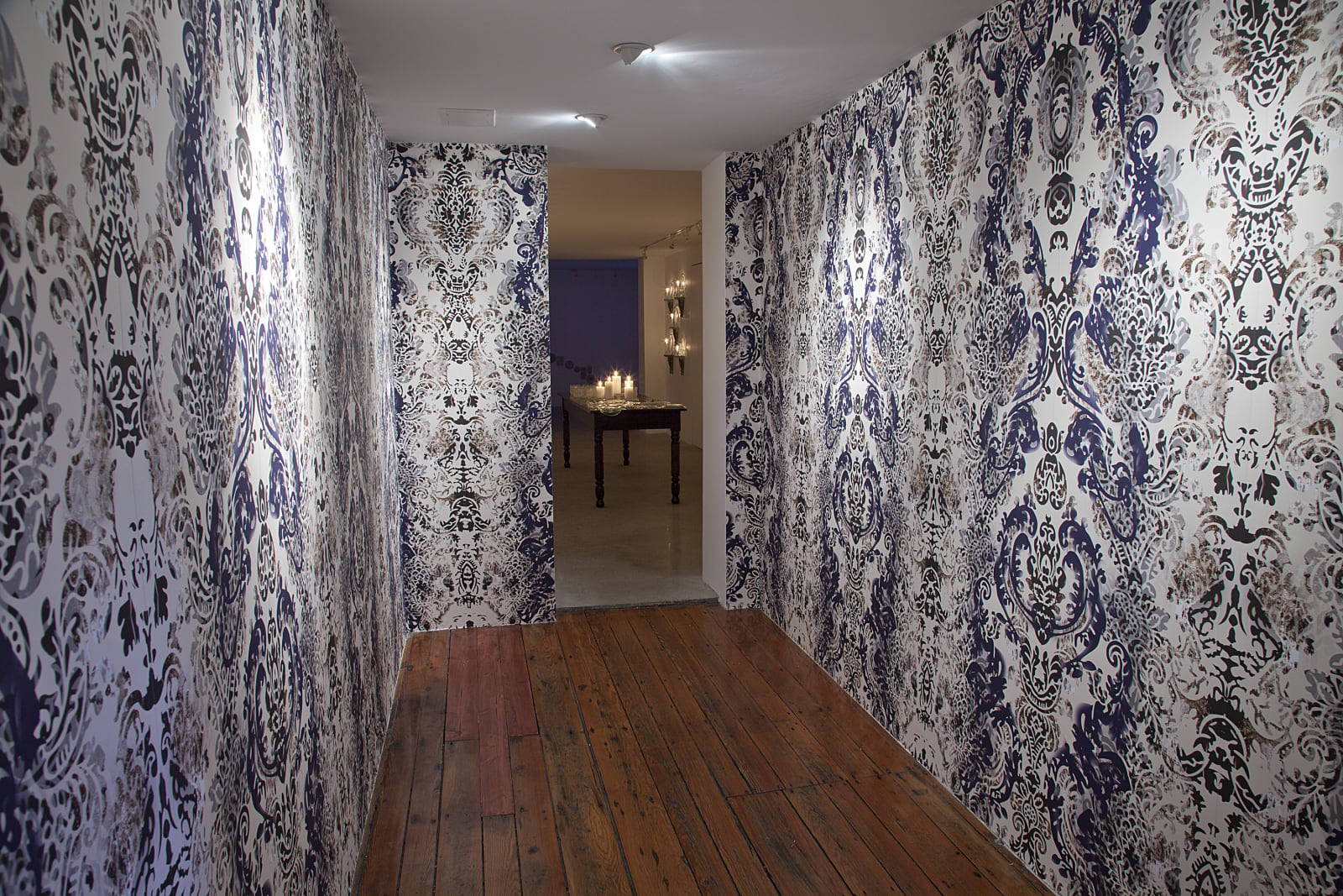 Aaron Pexa, The Lucent Parlor: Damask Wallpaper, 2015