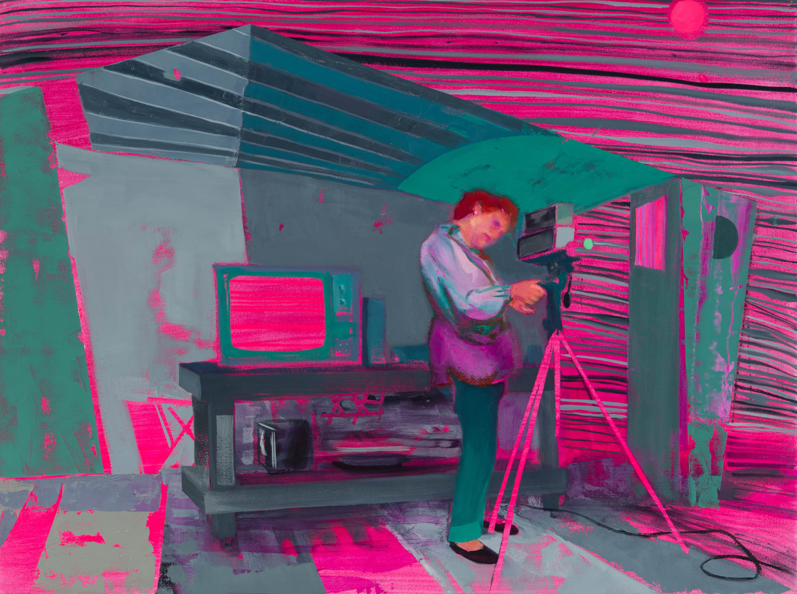 Suzanne Schireson, Watermelon Static, 2025