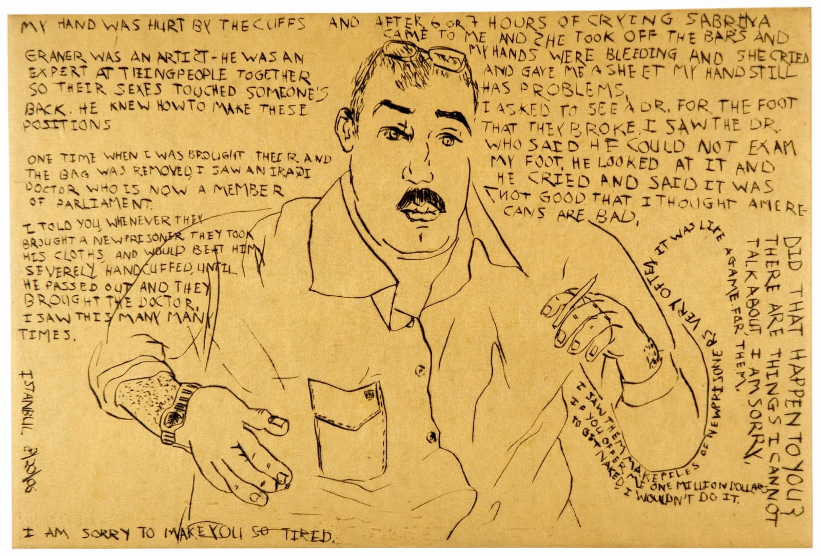 Daniel Heyman, Istanbul Portfolio Framed Set, 2006