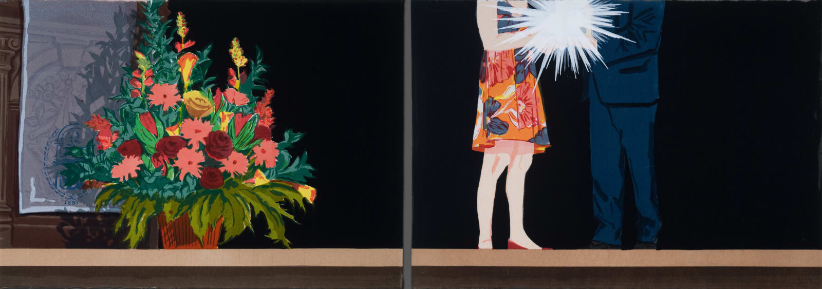 Stella Ebner, The Award Ceremony (Plus Still Life with Podium, Banner and Professional Flower Arrangement), 2014