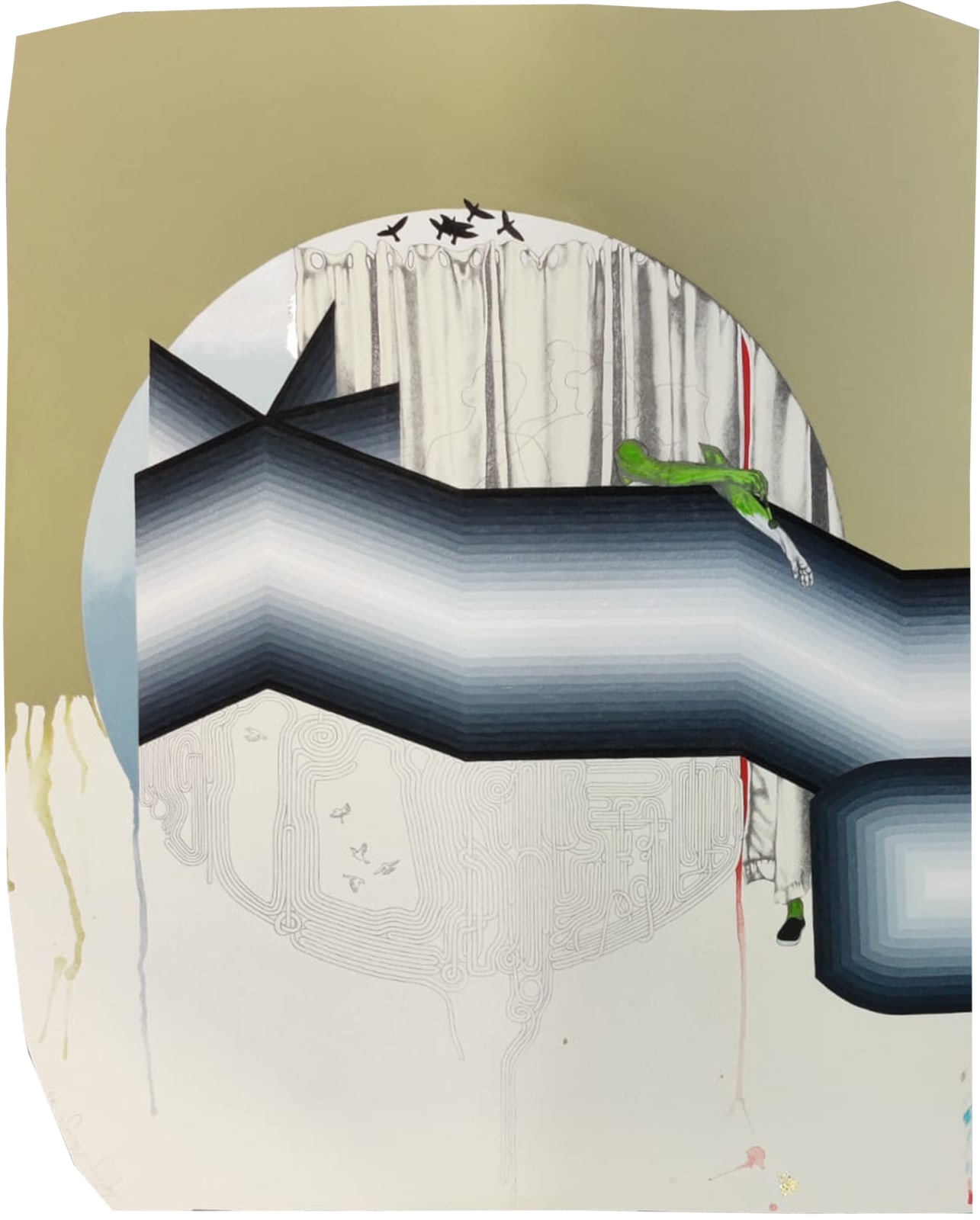 Sophiya Khwaja, What Lurks Beneath, Behind, Beyond, 2024