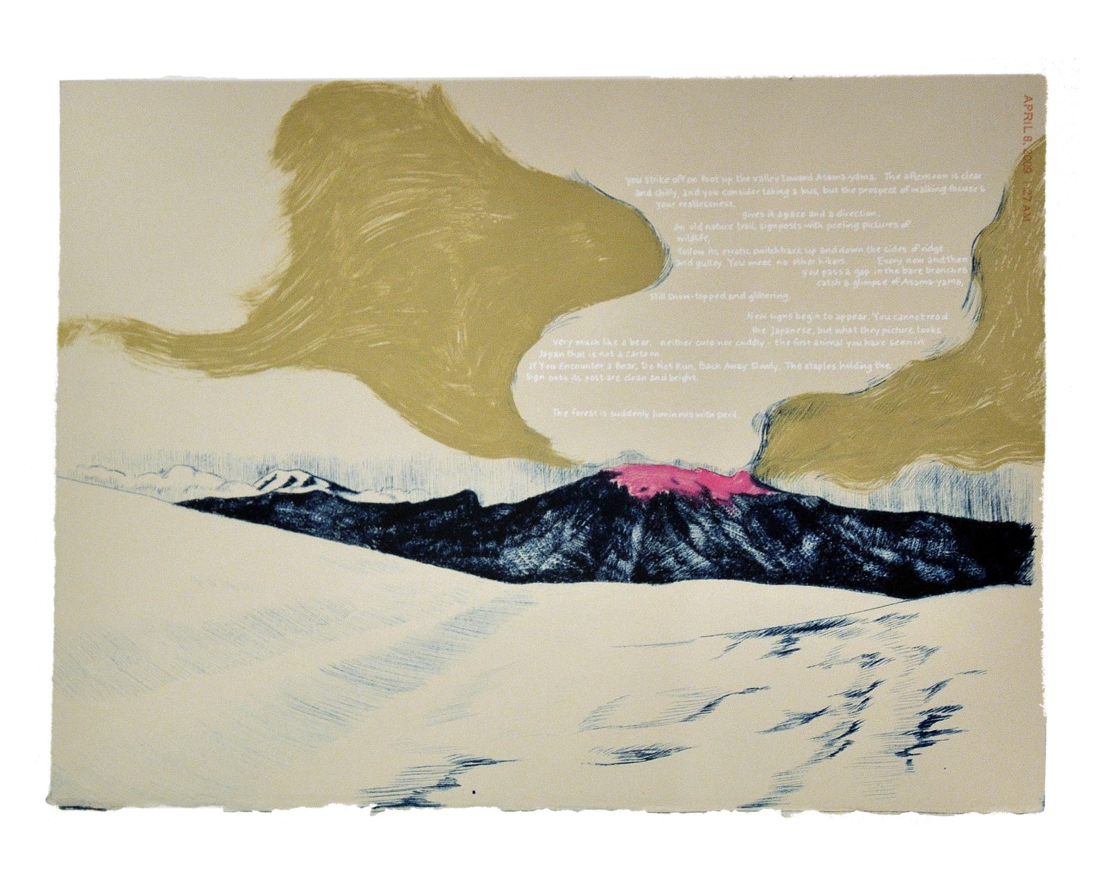 Serena Perrone, A Volcano Pilgrim in Exchange for Fire, 2010