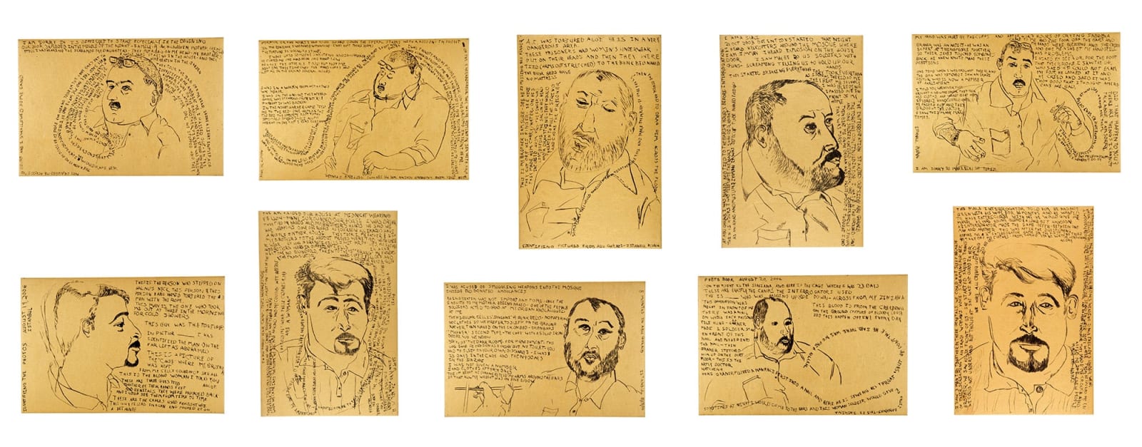 Daniel Heyman, Istanbul Portfolio Framed Set, 2006