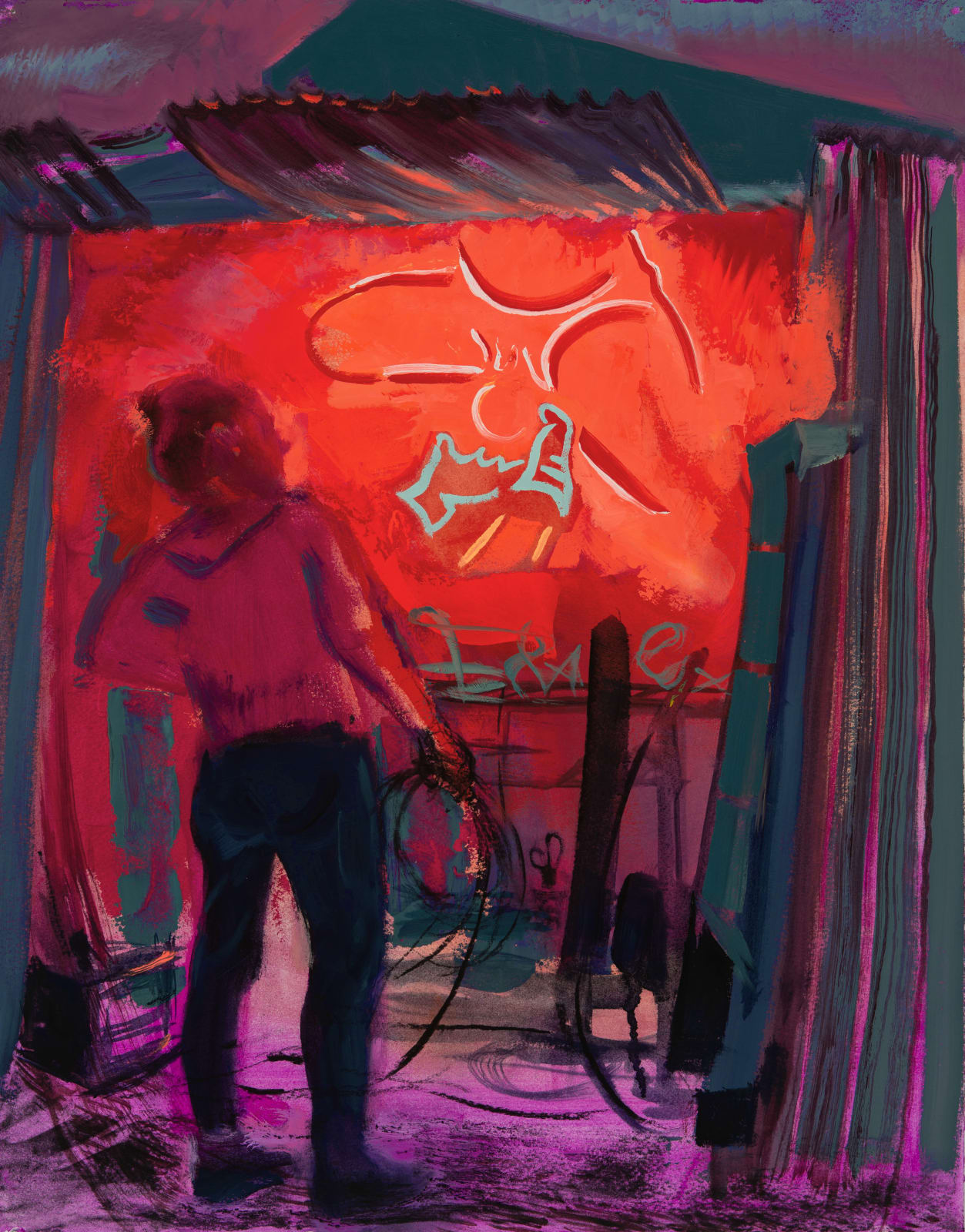 Suzanne Schireson, Neon Crowning, 2022