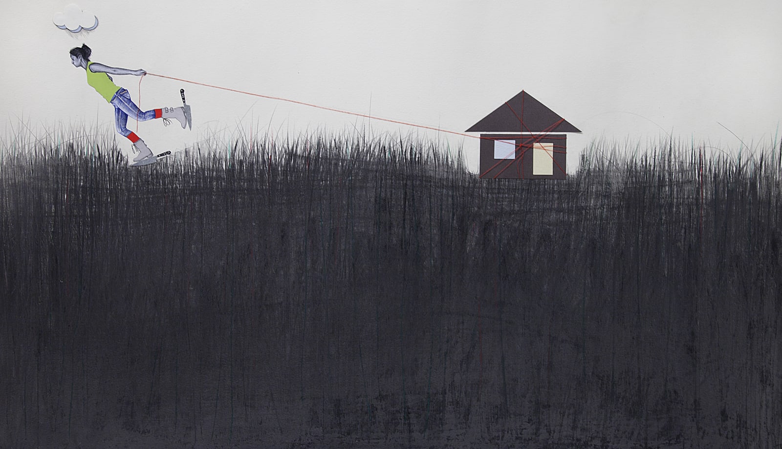 Sophiya Khwaja, Skating the House Out for a Walk, 2013