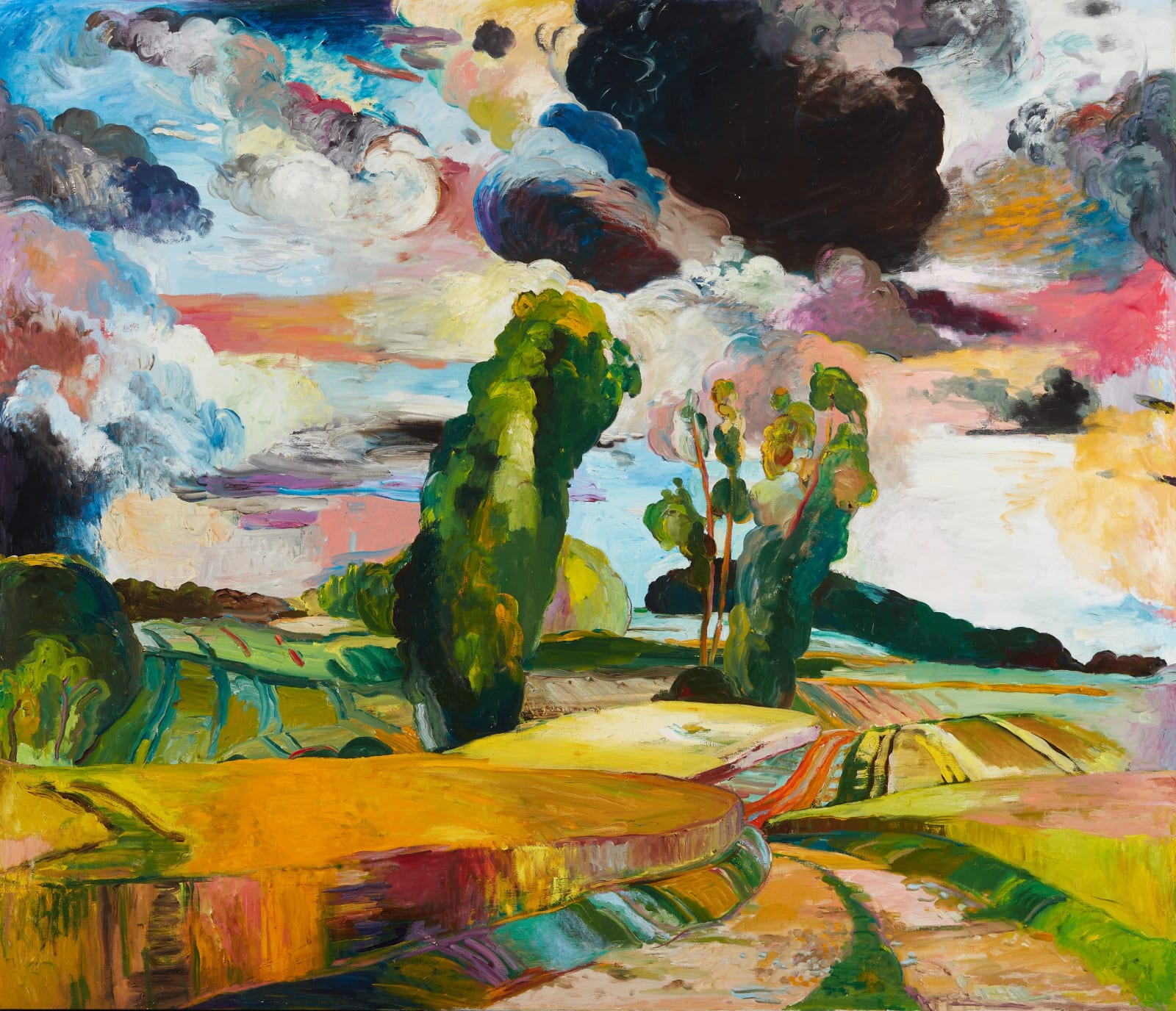 Nancy Friese, Hills of Giverny, 1990