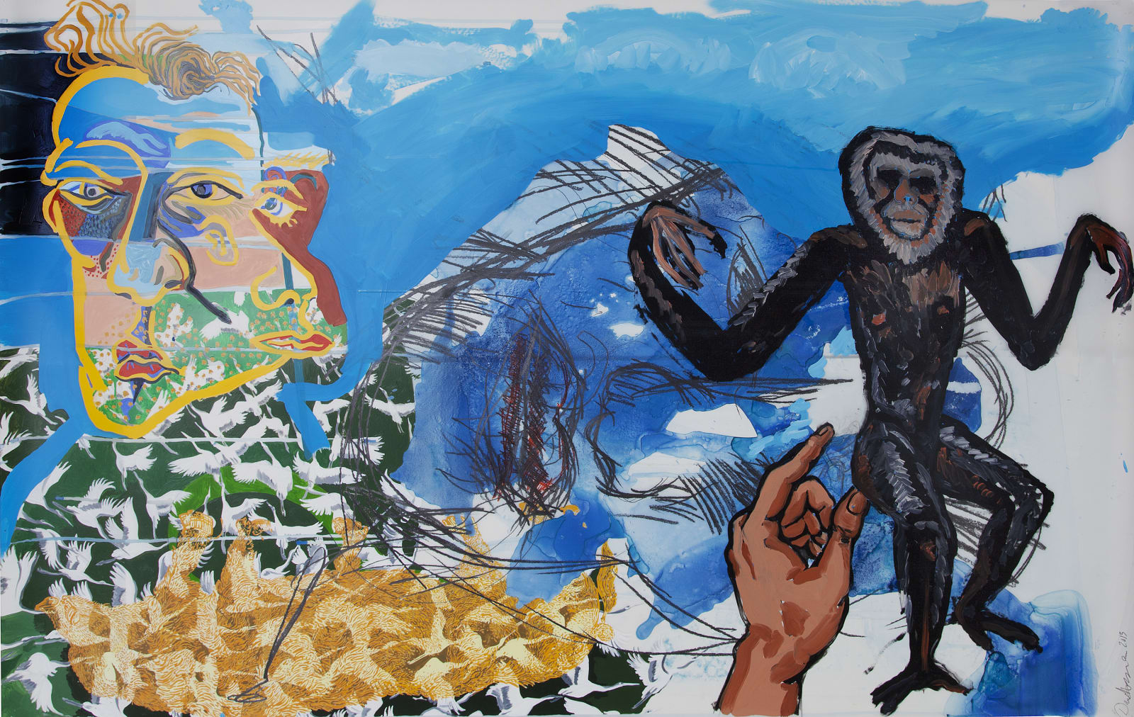 Daniel Heyman, Gibbon with Camel's Hump (Dartmouth), 2013