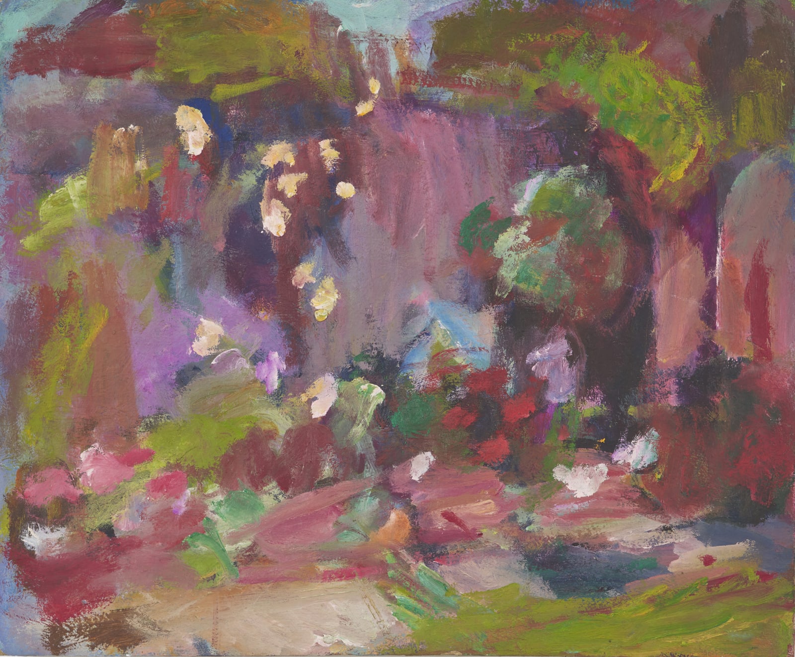 Sargy Mann, Garden Wall in Sun, 1968