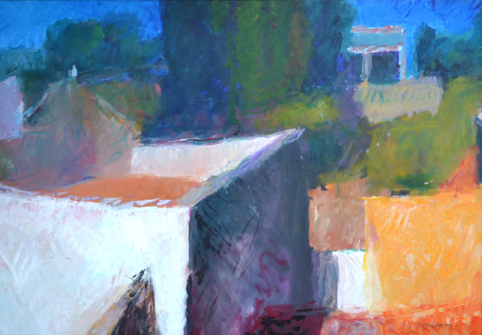 Sargy Mann, From the roof terrace, 1995