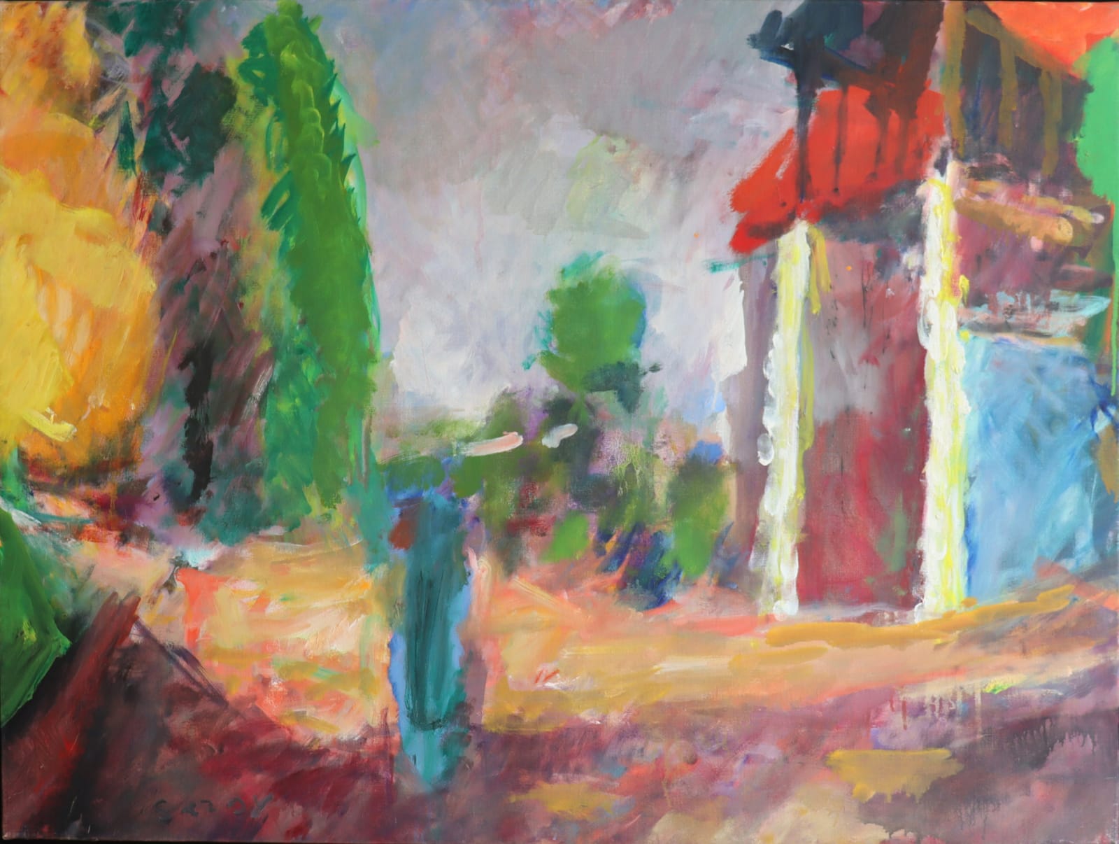 Sargy Mann, Front of the Bolgatty Palace, Morning