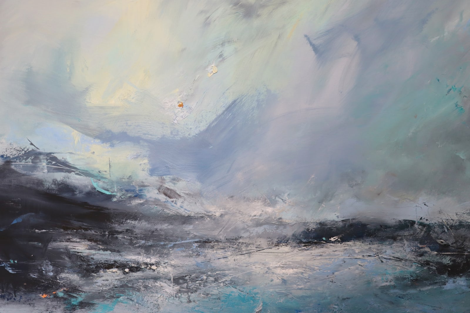 Janette Kerr, Sea state force 2 - Small waves, bright day, 2020
