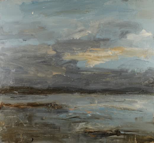 Louise Balaam, Evening light, towards the estuary
