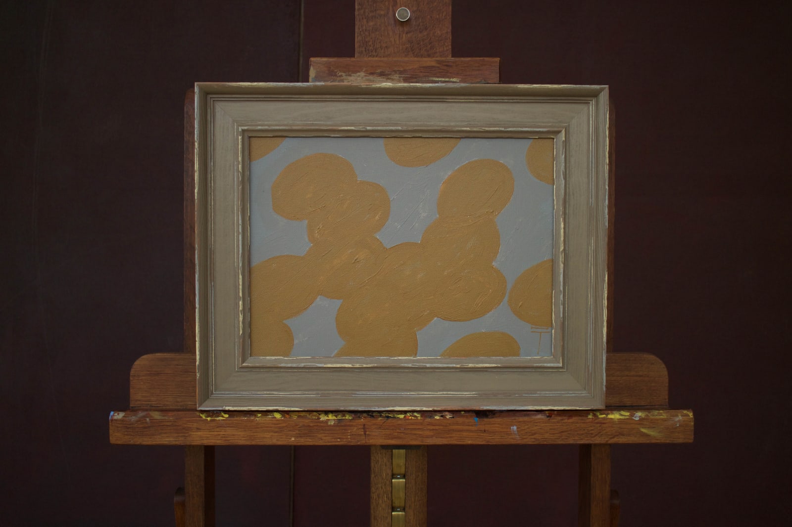 Timur D'Vatz, Waterlilies. Ochre and Grey