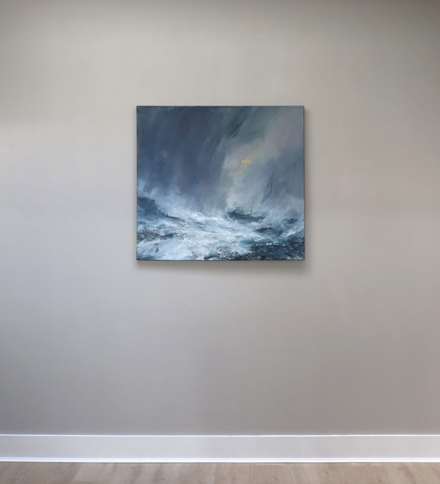 Janette Kerr, Sea state force 10 - Trawler on the skerries, 2020