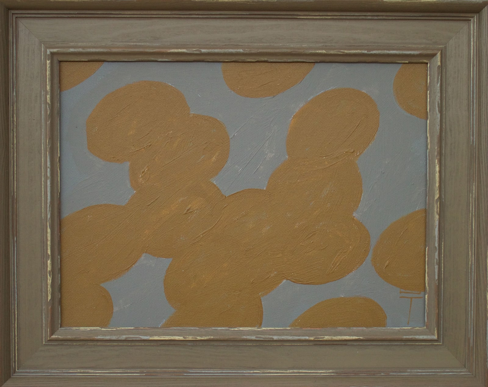 Timur D'Vatz, Waterlilies. Ochre and Grey