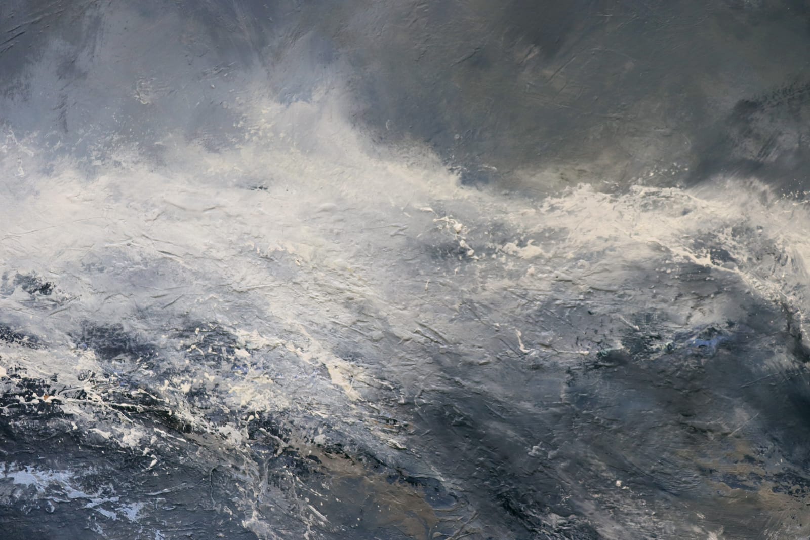 Janette Kerr, Sea state force 12 - Cresting waves and spray, 2020