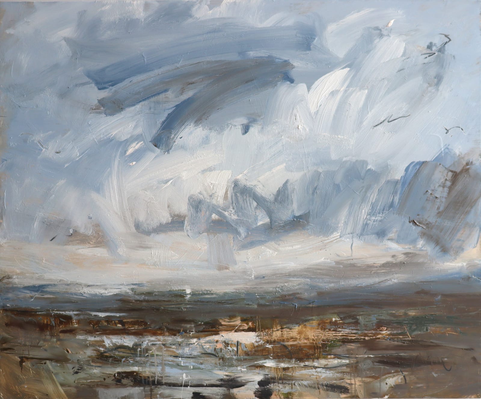 Louise Balaam, Marshes and grey-blue cloud
