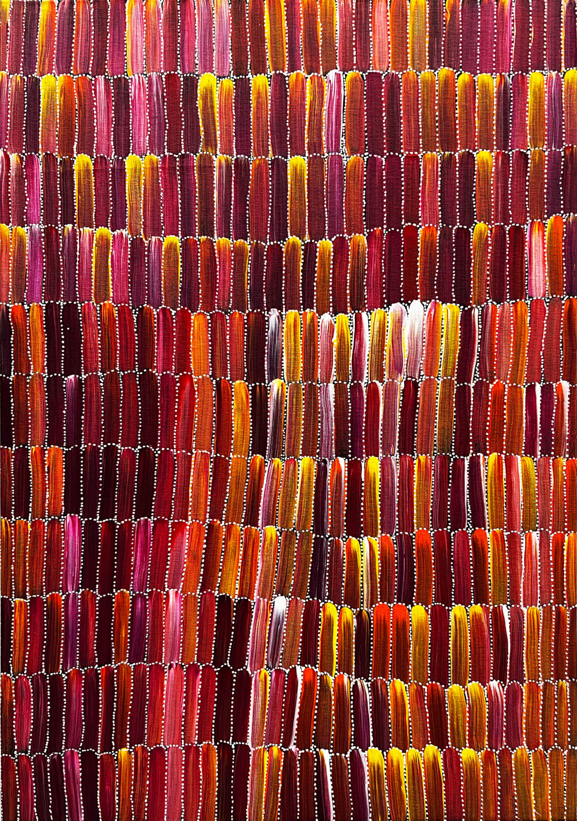 Jeannie Mills Pwerle, Bush Yam Dreaming, 2024