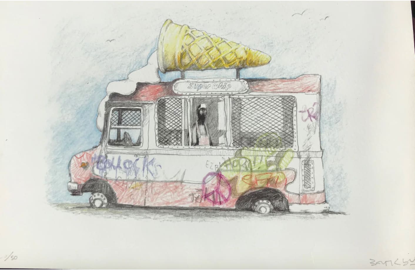 Banksy, Ice Cream Van , 2009