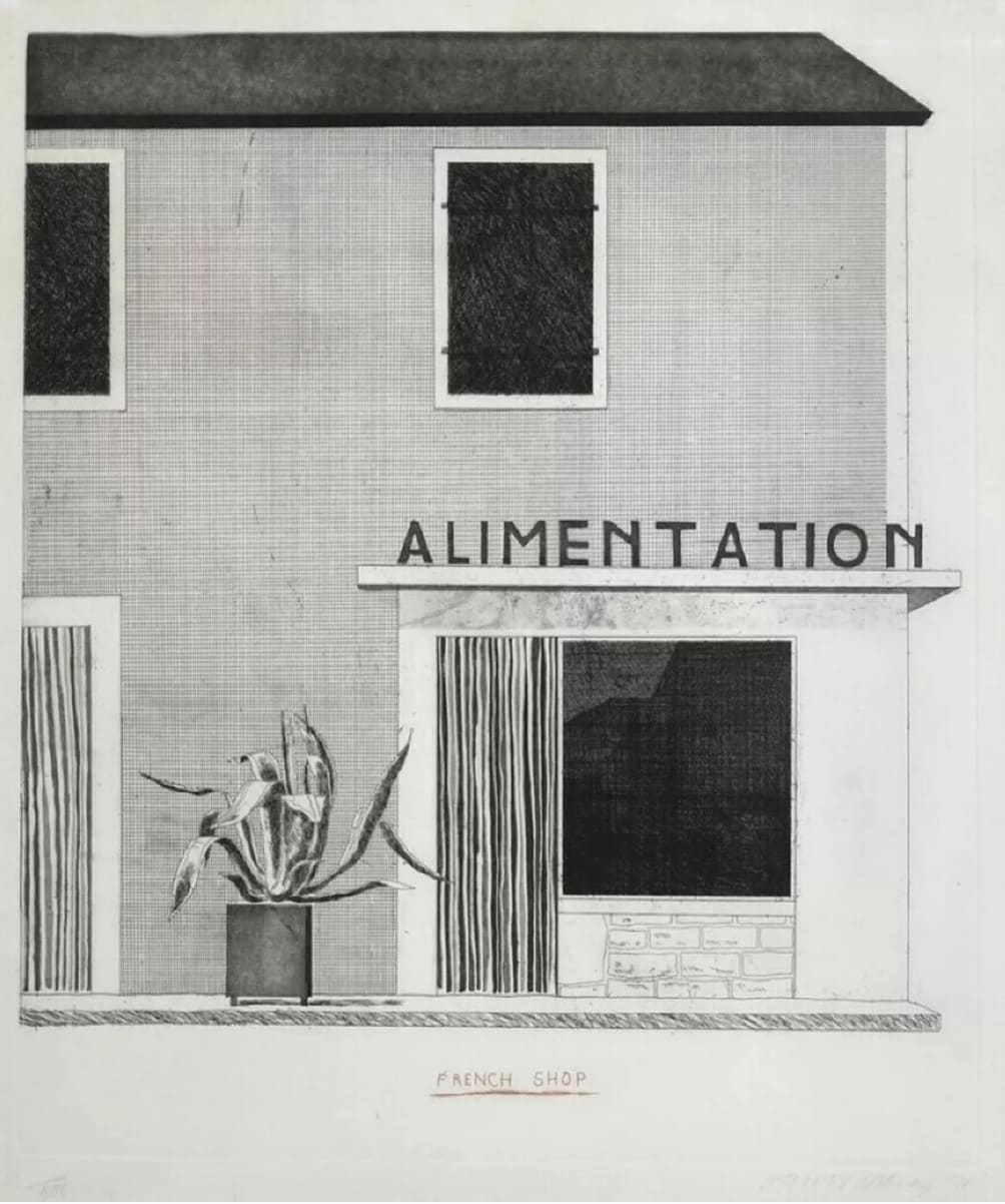 David Hockney, The French Shop, 1971