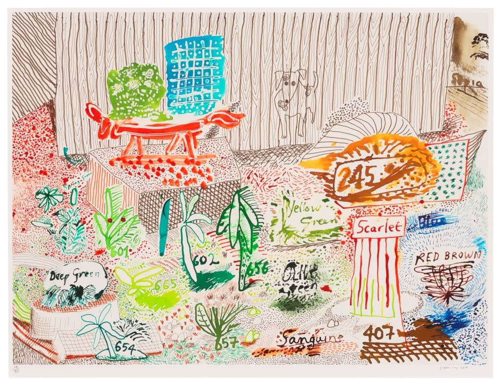 David Hockney, Ink Test , 2019