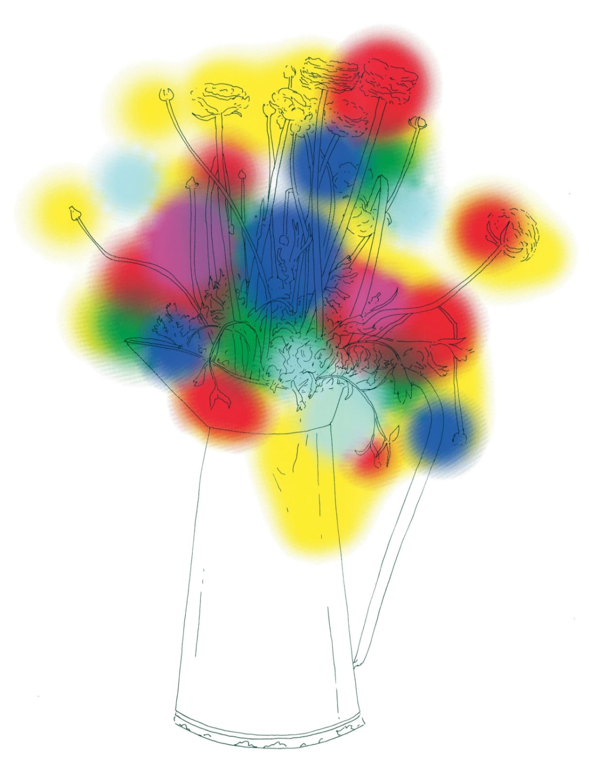 Nicolas Party, Flowers and a Few Colours, 2014