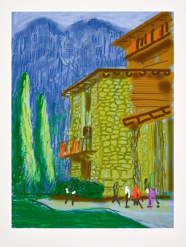 David Hockney, Untitled No. 1, from The Yosemite Suite, 2011