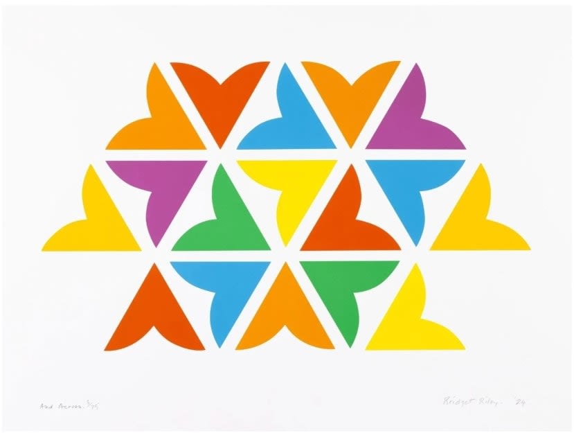 Bridget Riley, And Across, 2024