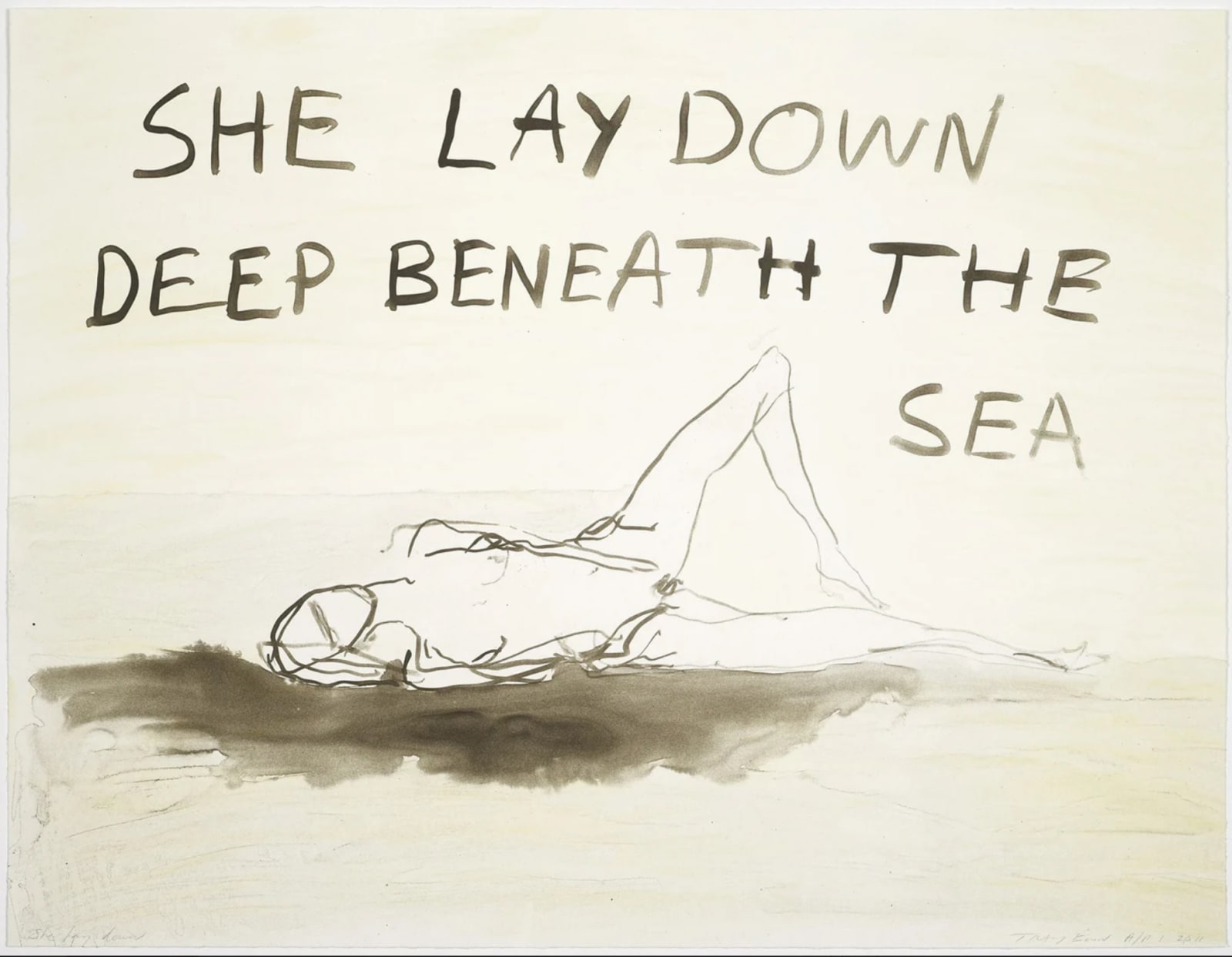 Tracey Emin, She Lay Down, 2011