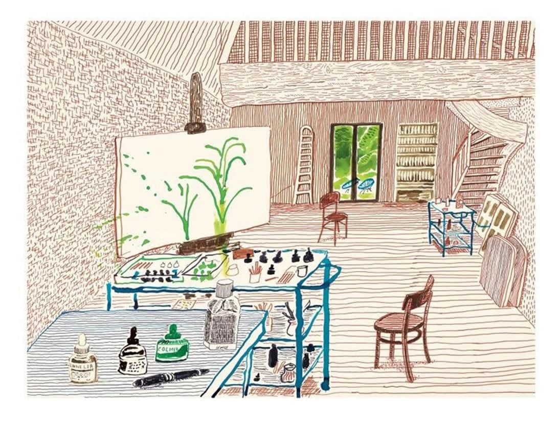 David Hockney, In the Studio , 2019