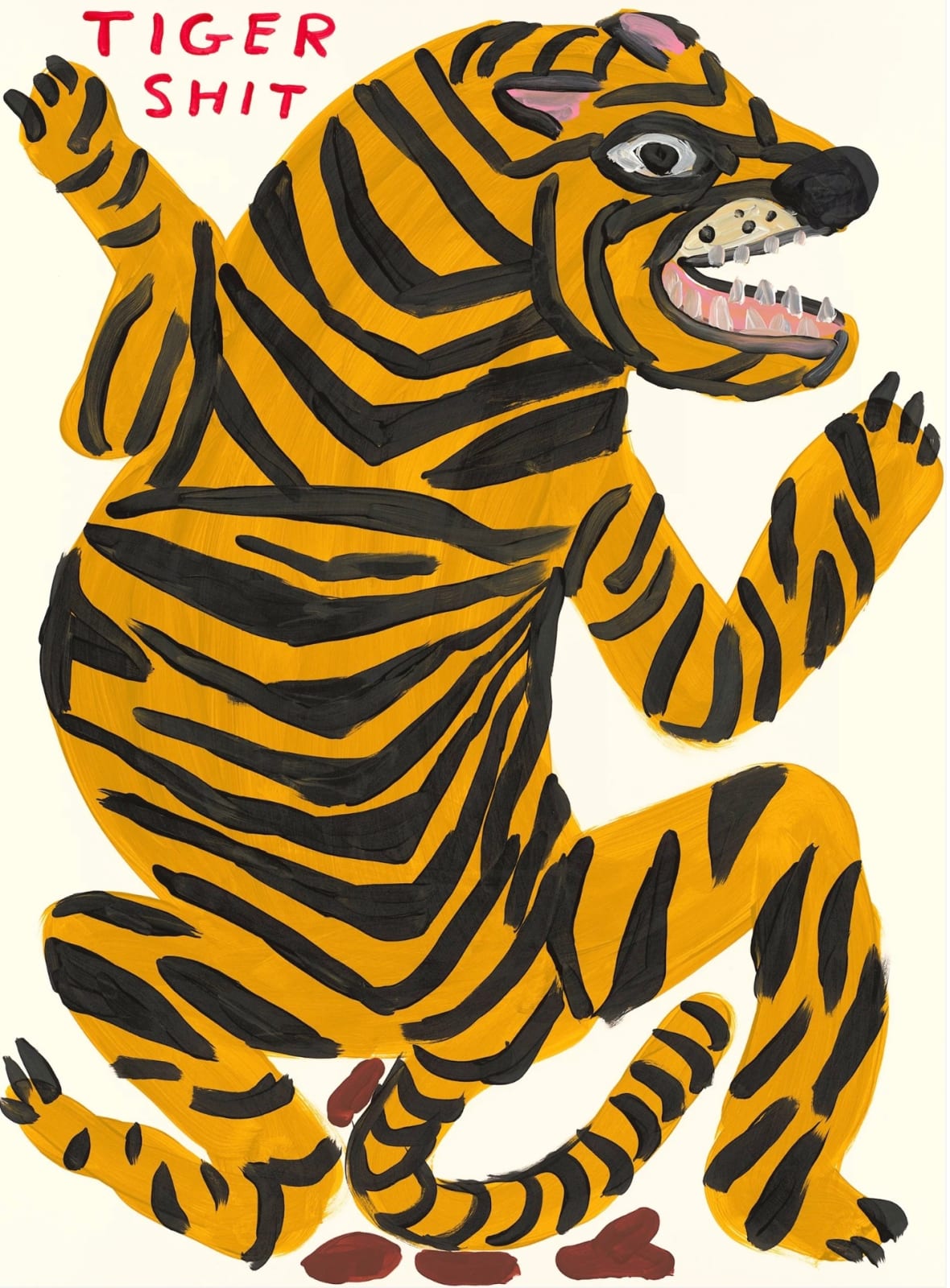 David Shrigley, Tiger Shit, 2021