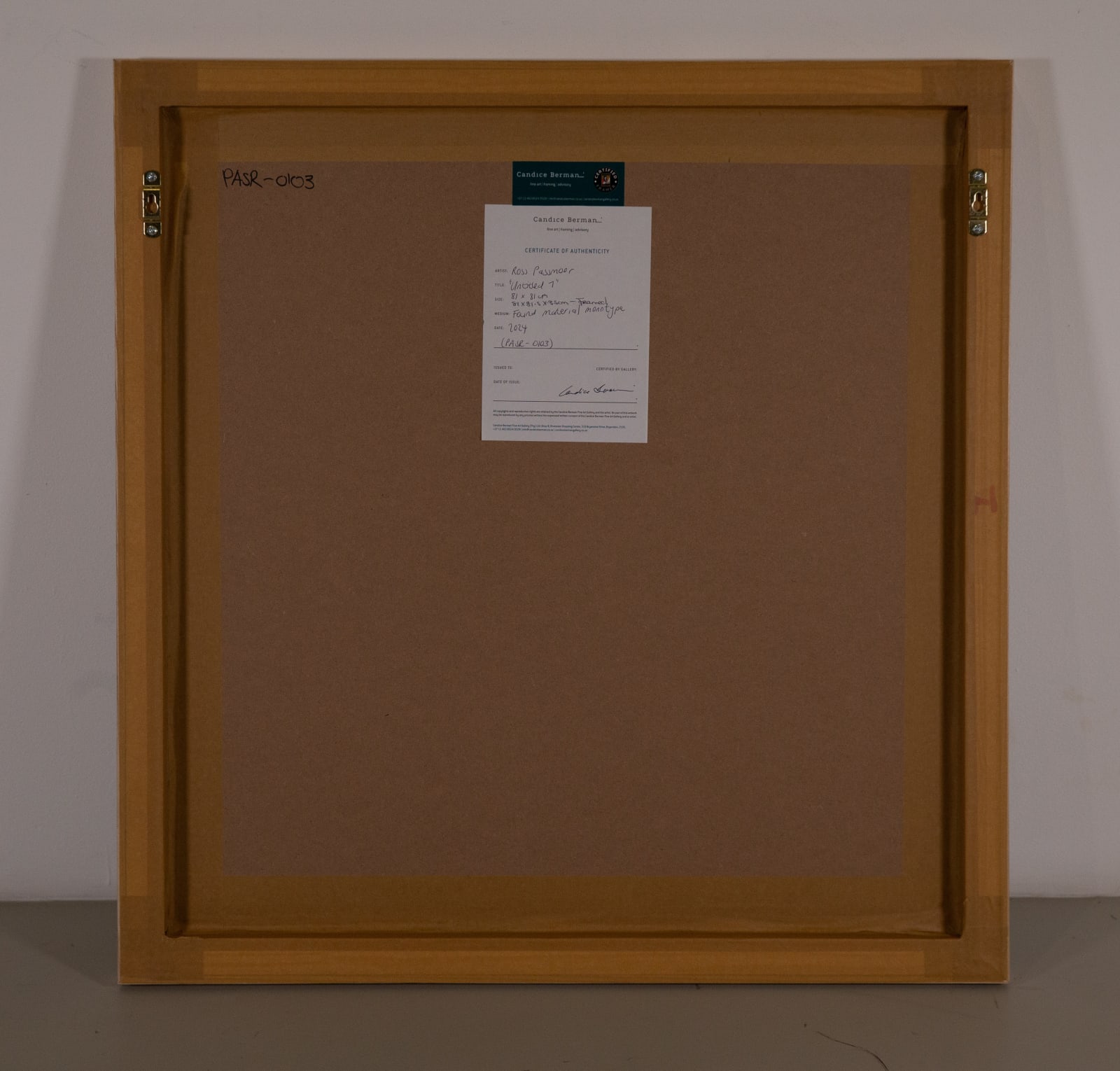 Ross Passmoor, Constituent II, 2024