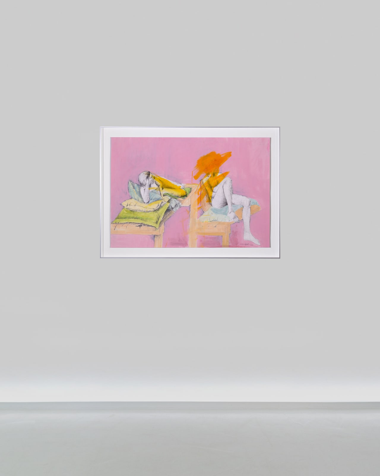 Helen Joseph, Nude Figures on Pink, 2022