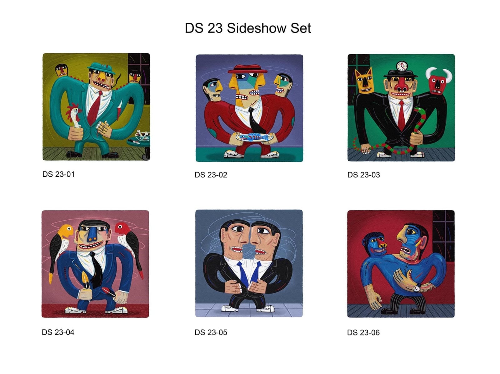 Norman Catherine, Sideshow (set of 6), 2024
