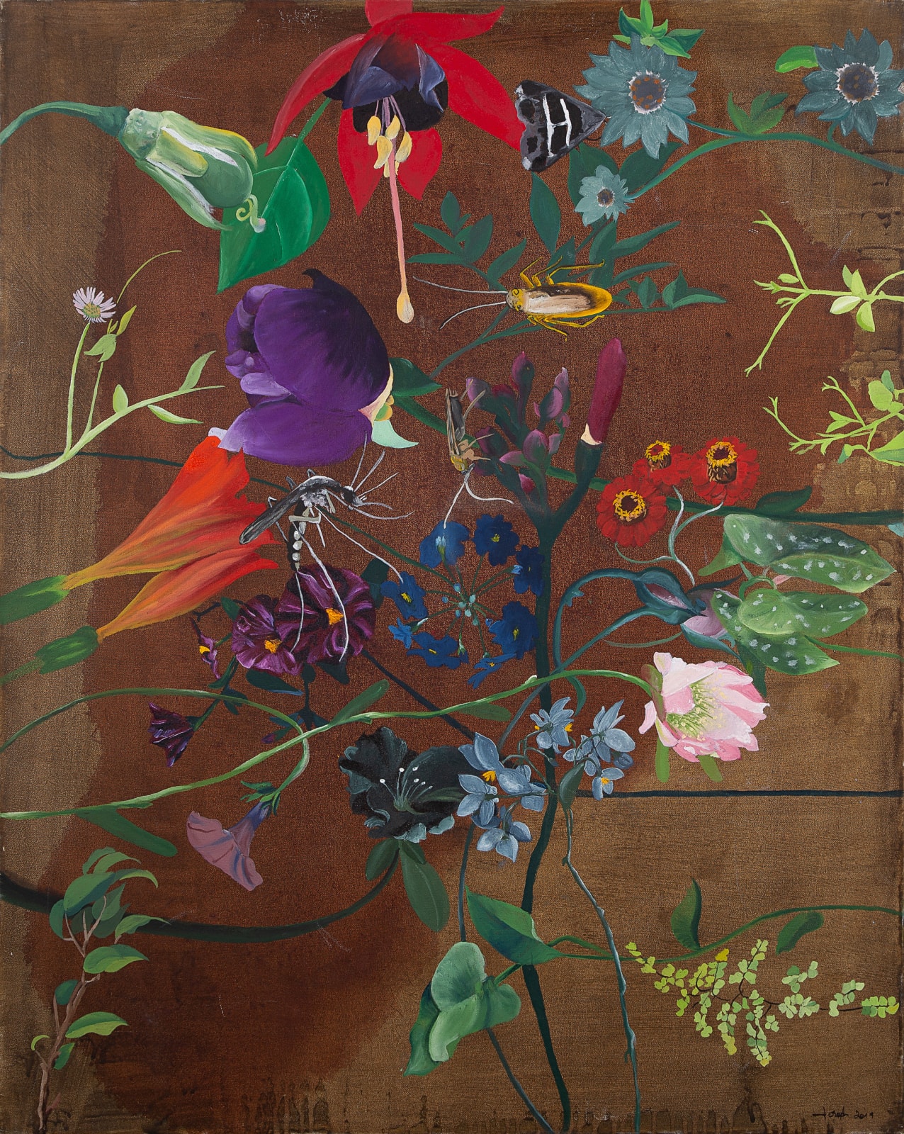 Helen Joseph, Composition with Purple, 2024